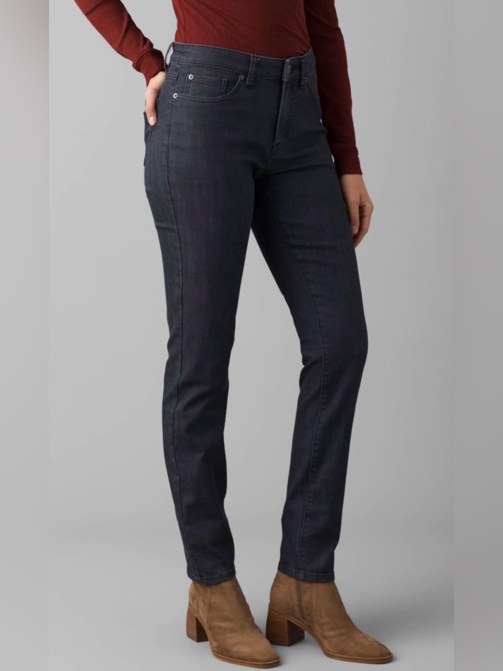 prAna Kayla High Rise Jeans Women’s 6/28 Regular 32” Dark Wash Stretch NWT